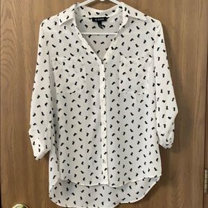 Cat pattern blouse